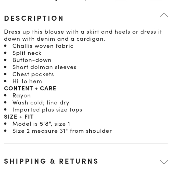 Torrid light taupe floral challis dolman blouse - Picture 5 of 5